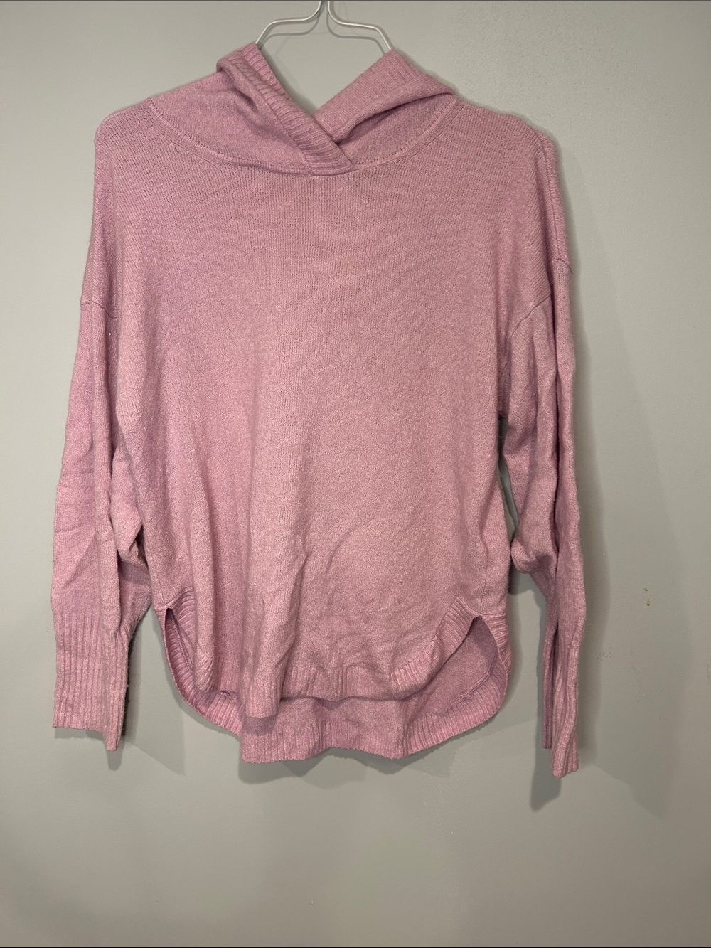 GAP Light Pink Hooded Turtleneck Sweater